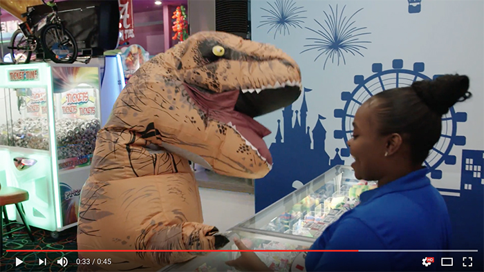 t-rex attacks arcade